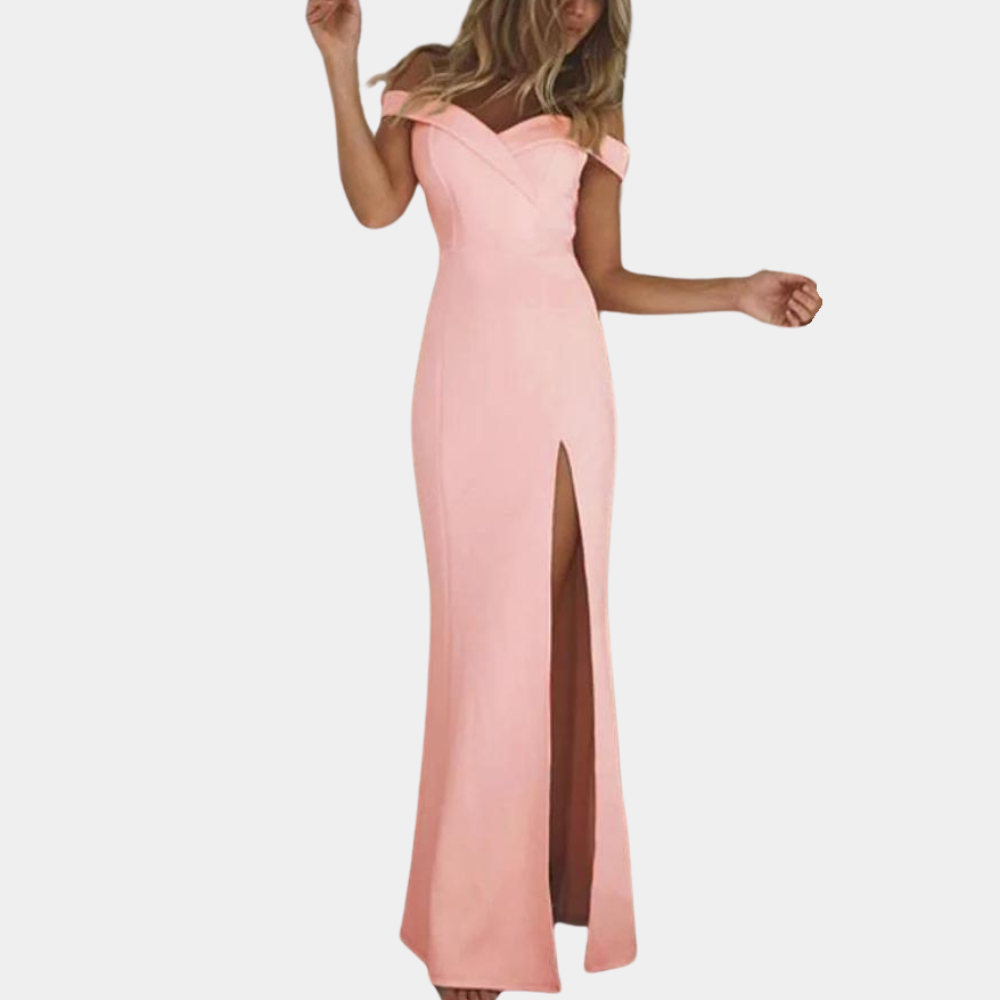 Elena - Elegante off-shoulder zomerjurk voor vrouwen