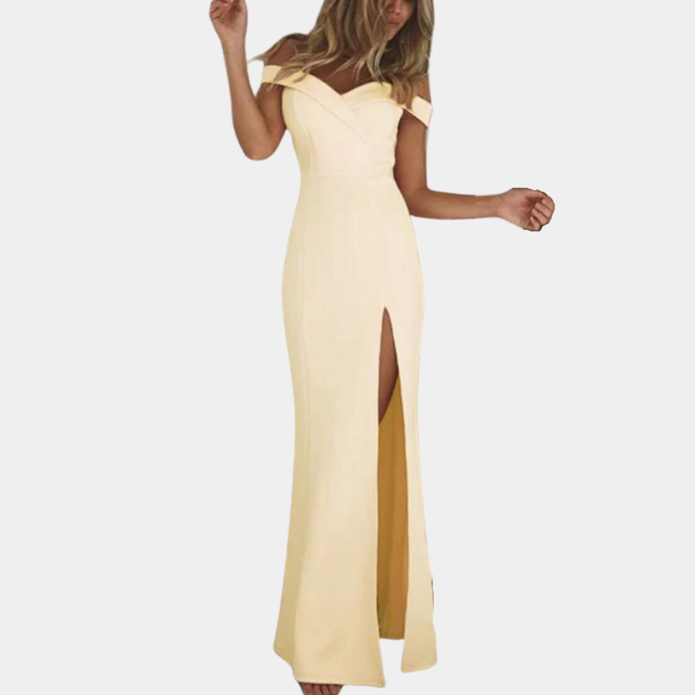 Elena - Elegante off-shoulder zomerjurk voor vrouwen