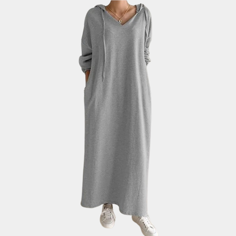 Nienke - Comfortabele zomerse damesjurk met capuchon