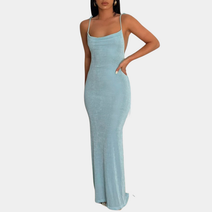 Maelle - Zomerse maxi-jurk voor dames met open rug