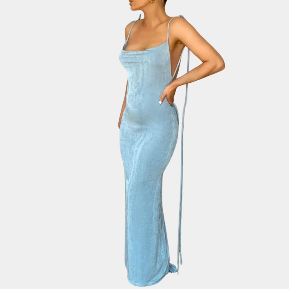 Maelle - Zomerse maxi-jurk voor dames met open rug