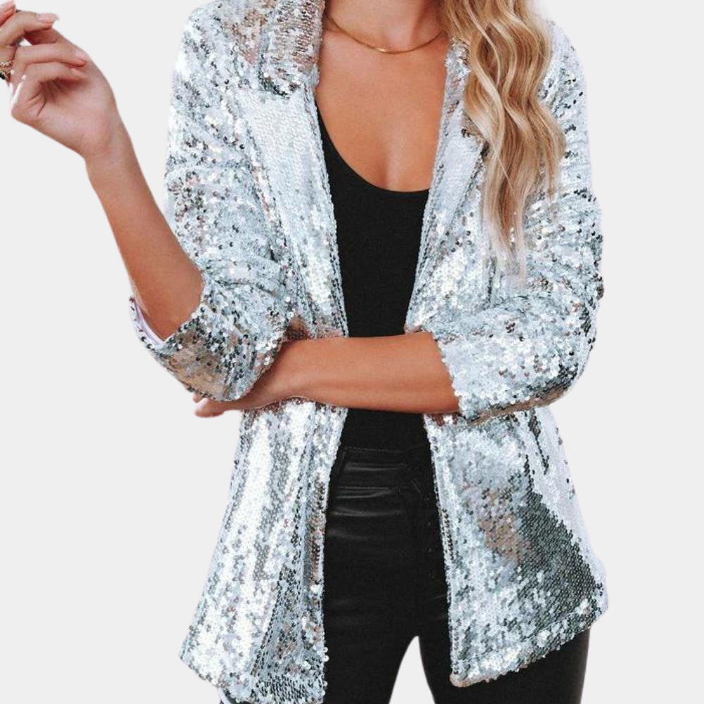 Ines - Chique glitterblazer voor dames, perfect voor de zomer