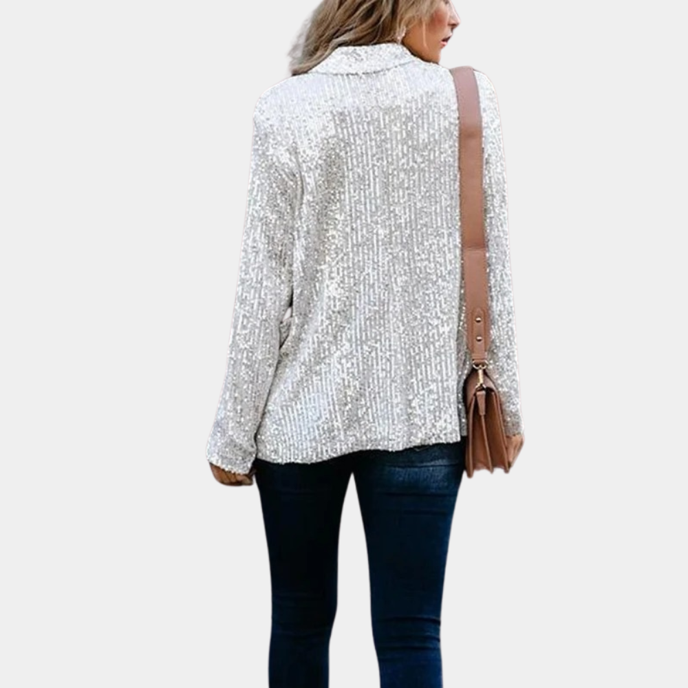 Ines - Chique glitterblazer voor dames, perfect voor de zomer