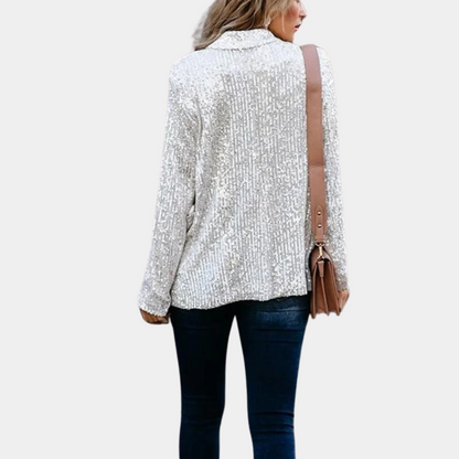 Ines - Chique glitterblazer voor dames, perfect voor de zomer