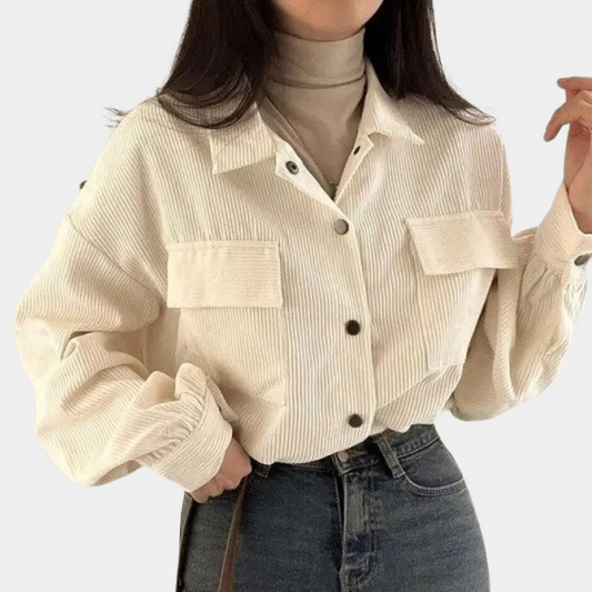 Cleena - Corduroy zomerjas voor dames - Perfect voor Lente en Zomer