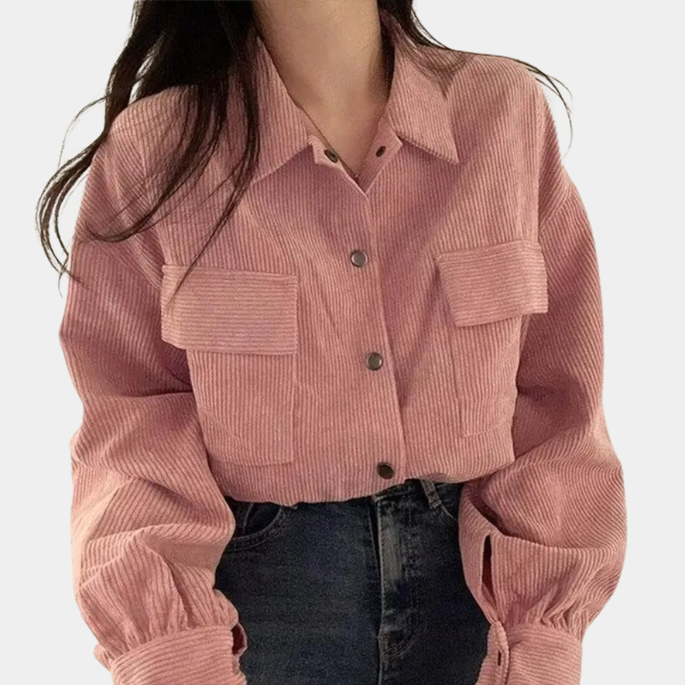 Cleena - Corduroy zomerjas voor dames - Perfect voor Lente en Zomer