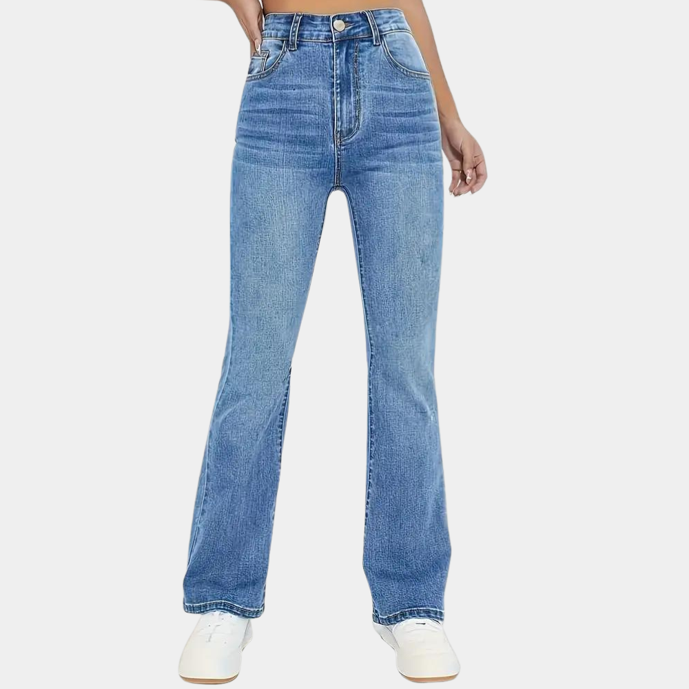 Pippa - Casual damesjeans met hoge taille voor de zomer