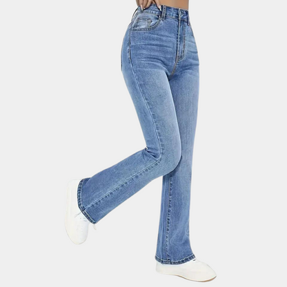 Pippa - Casual damesjeans met hoge taille voor de zomer