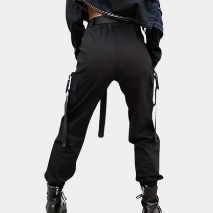 Noemi - Zomerse cargo broek met hoge taille voor dames