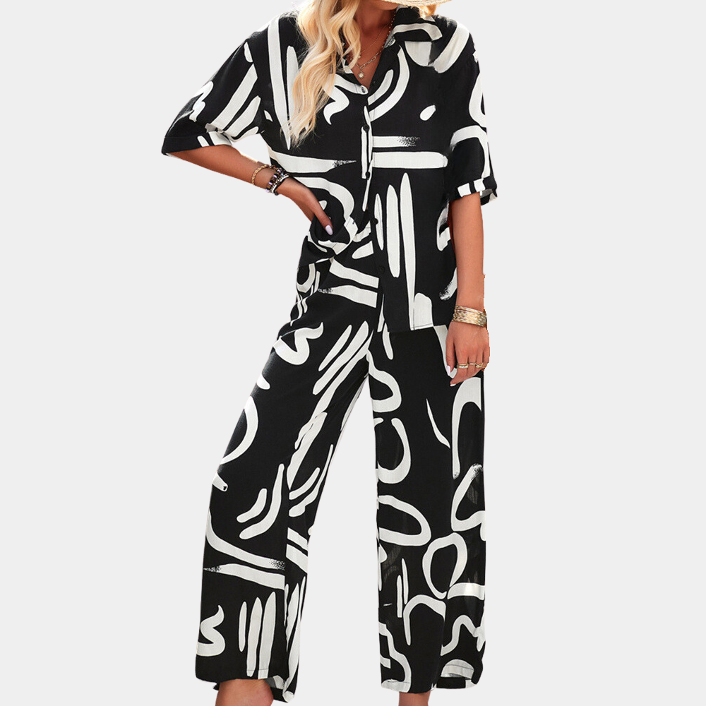 Brigida - Zomerse dames tweedelige set voor de lente en zomer