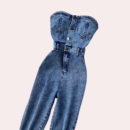 Selma - Strapless zomerse jumpsuit voor dames