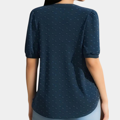 Isabetta - Luchtige damesblouse met v-hals voor de zomer