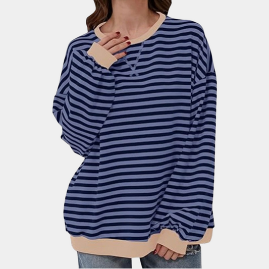 Gioia - Oversized en gestreepte zomerse trui voor dames