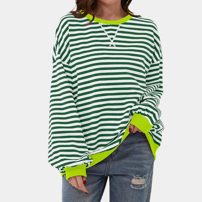 Gioia - Oversized en gestreepte zomerse trui voor dames