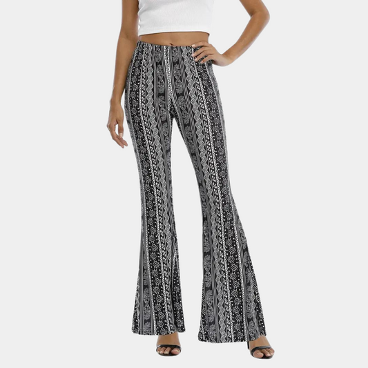 Soleil - Boho stijl uitlopende zomerbroek voor vrouwen