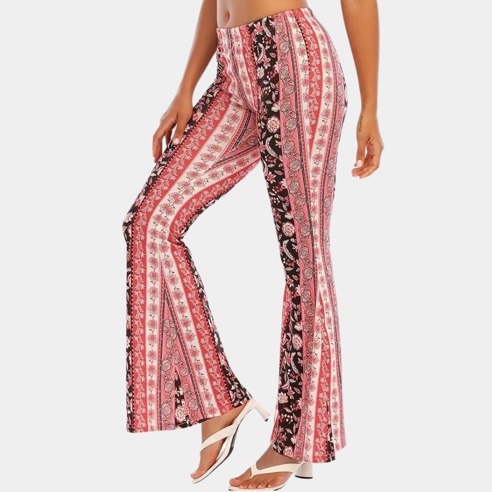 Soleil - Boho stijl uitlopende zomerbroek voor vrouwen