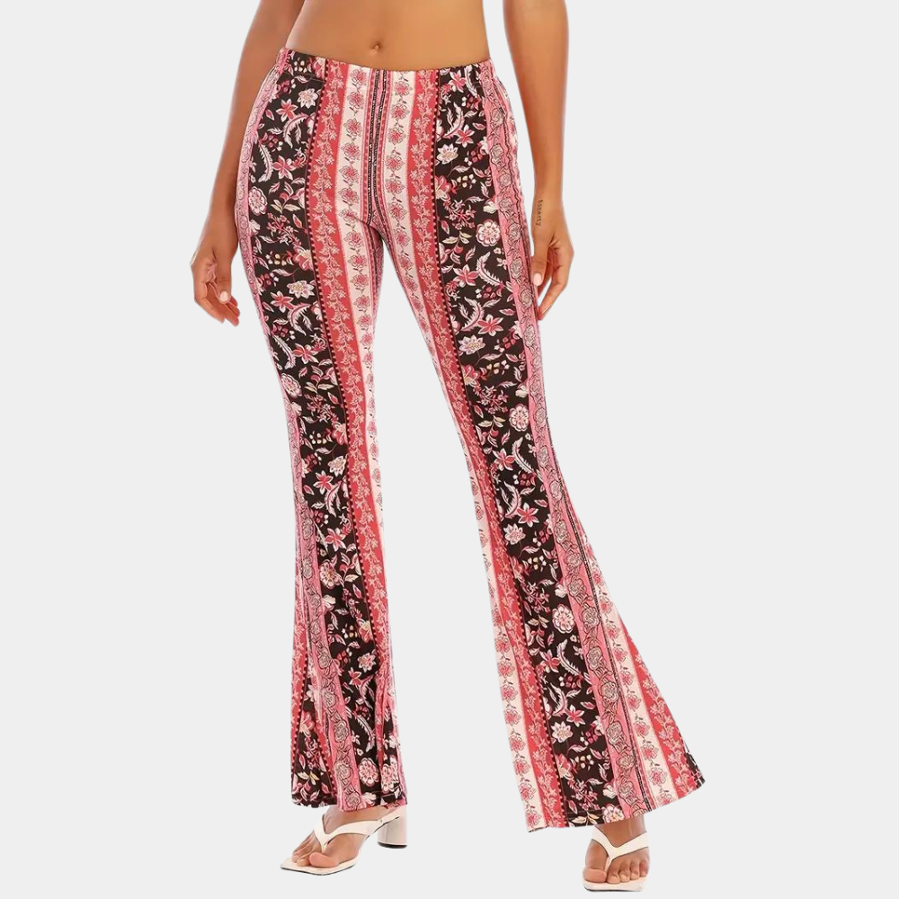 Soleil - Boho stijl uitlopende zomerbroek voor vrouwen