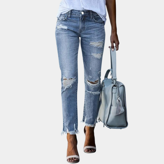 Romilly - Gescheurde damesjeans voor de zomer