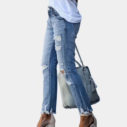 Romilly - Gescheurde damesjeans voor de zomer