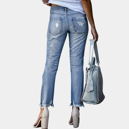 Romilly - Gescheurde damesjeans voor de zomer