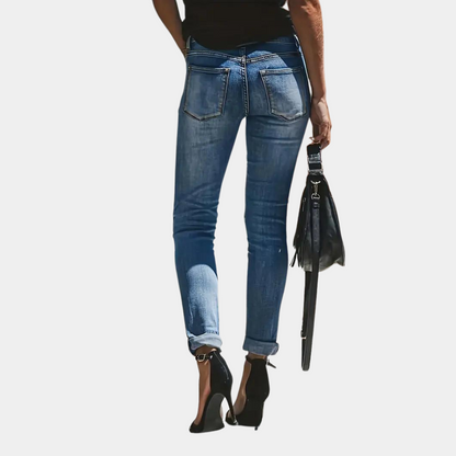 Harriet - Casual gescheurde zomerjeans
