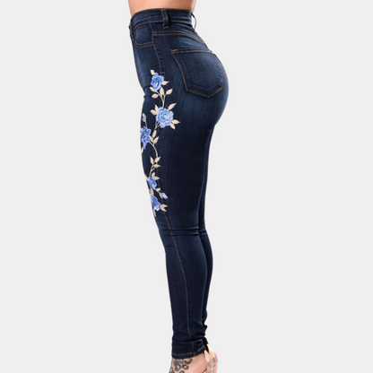 Ingrida - Geborduurde skinny jeans voor dames, perfect voor de zomer