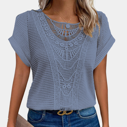 Lazda - Stijlvol Zomert-shirt met ronde hals