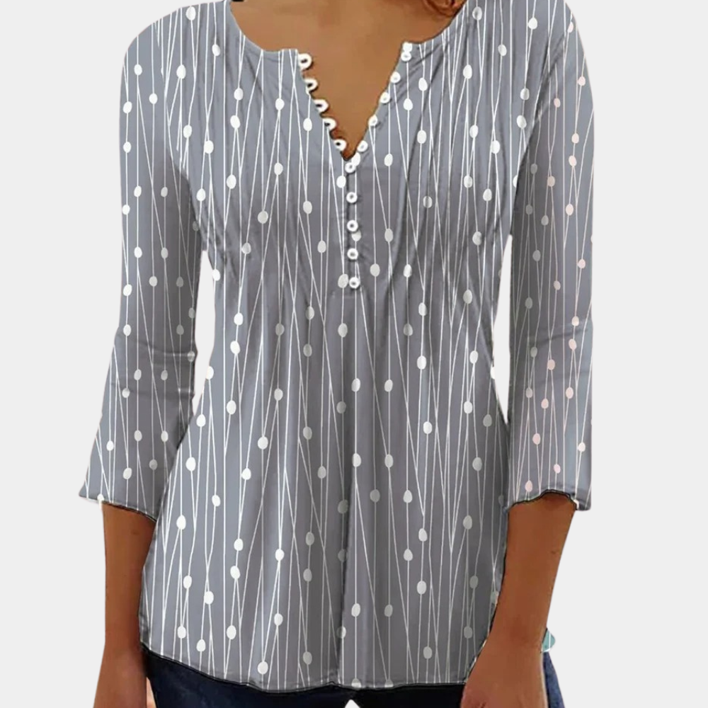 Zara - Luchtige damesblouse met stippen voor de zomer