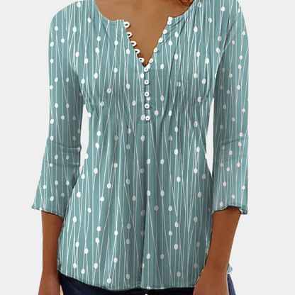Zara - Luchtige damesblouse met stippen voor de zomer