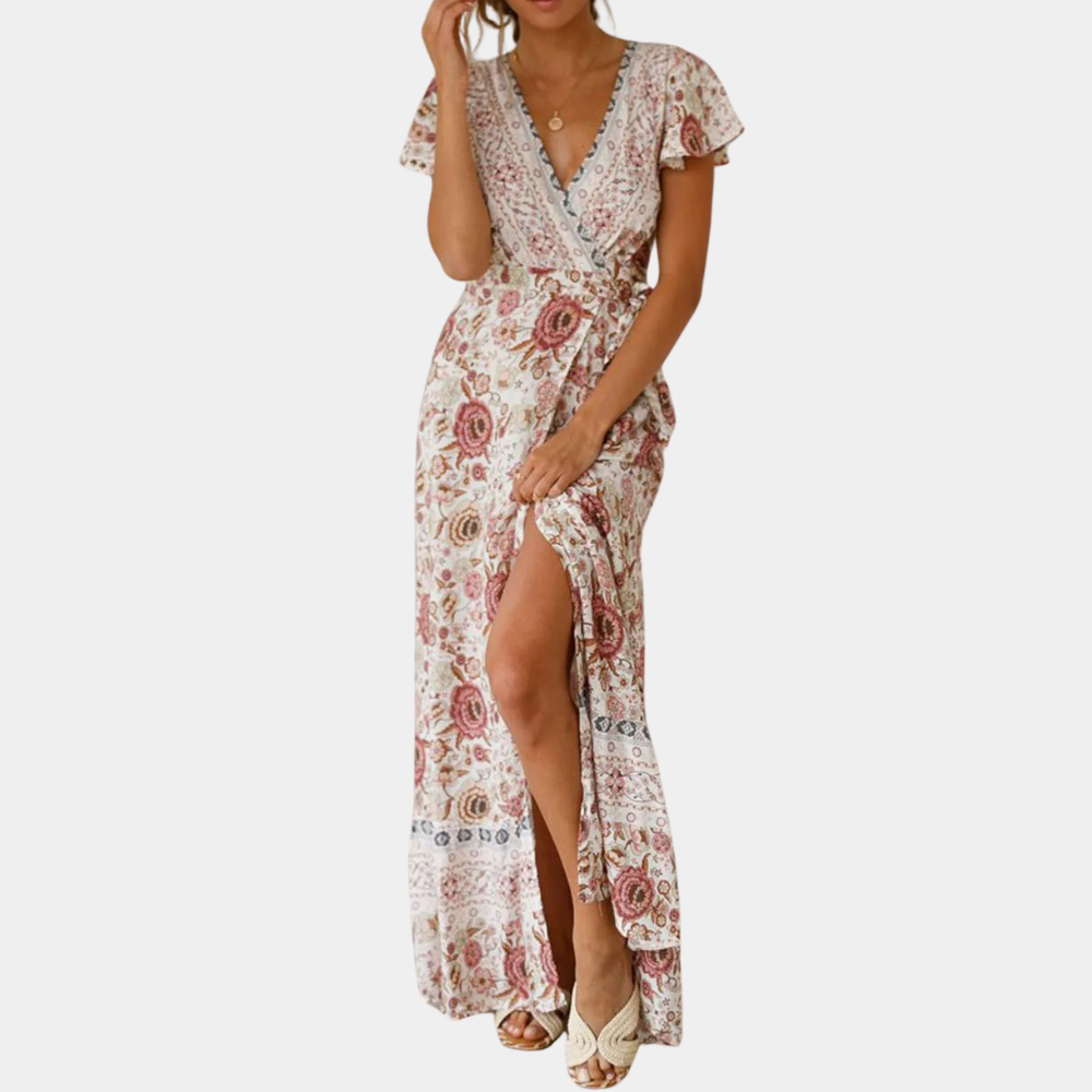 Gina - Zomerse dames maxi-jurk met split