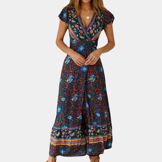 Gina - Zomerse dames maxi-jurk met split