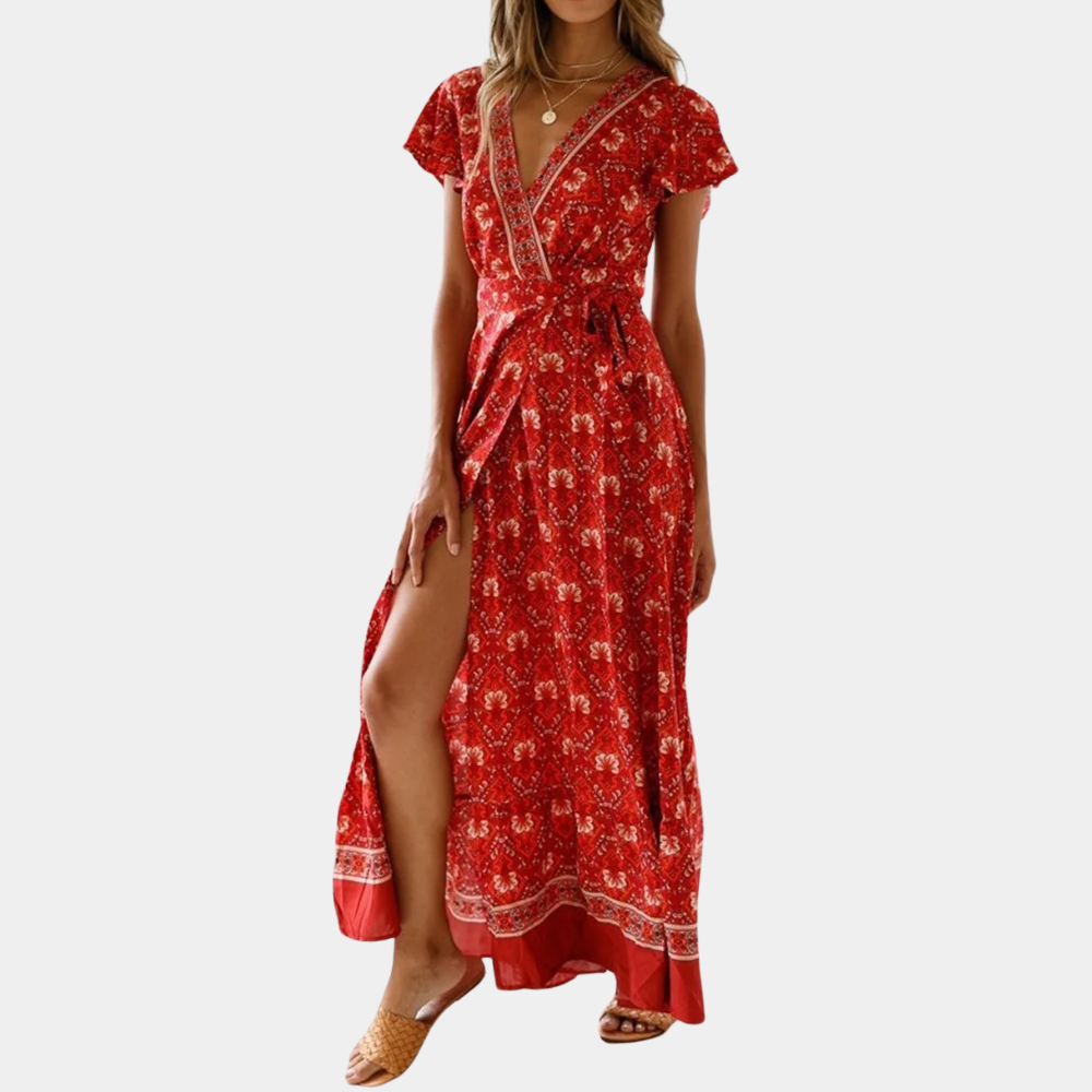 Gina - Zomerse dames maxi-jurk met split