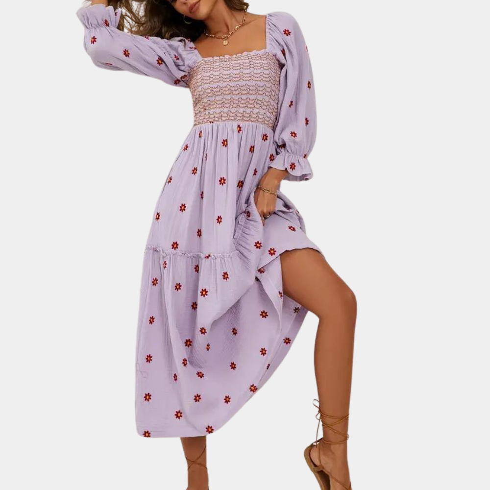 Imanta - Luchtige casual bloemenjurk voor dames, perfect voor de zomer