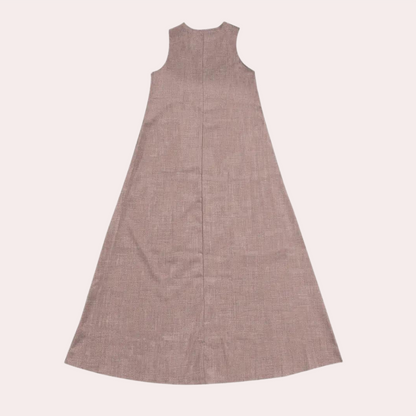 Casual v-hals dames maxi zomerjurk