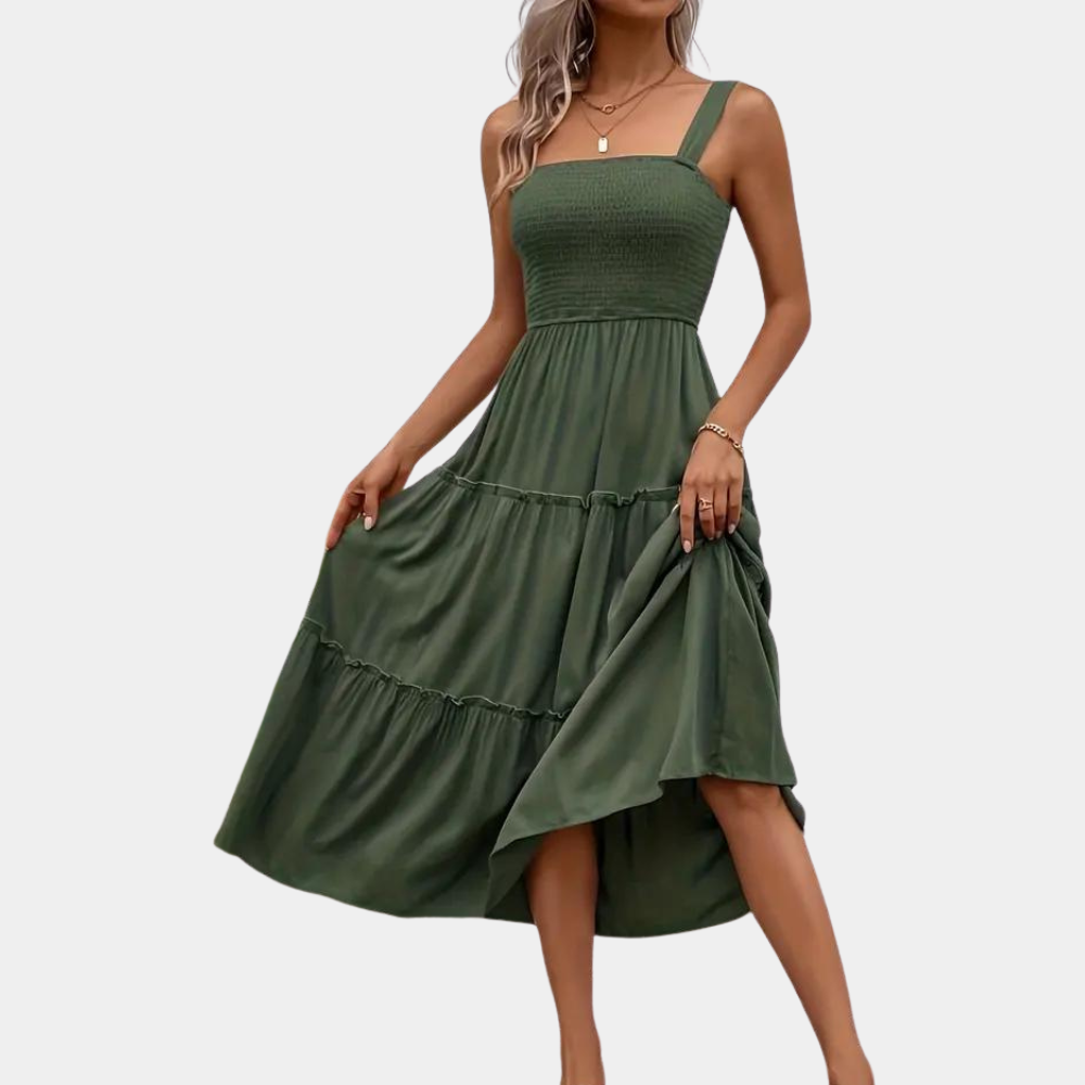 Casual ademende damesjurk voor de zomer