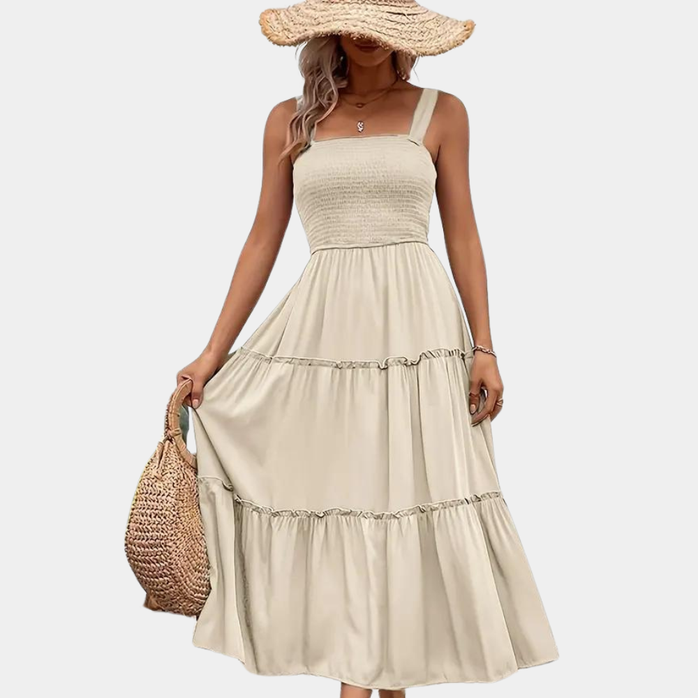 Casual ademende damesjurk voor de zomer