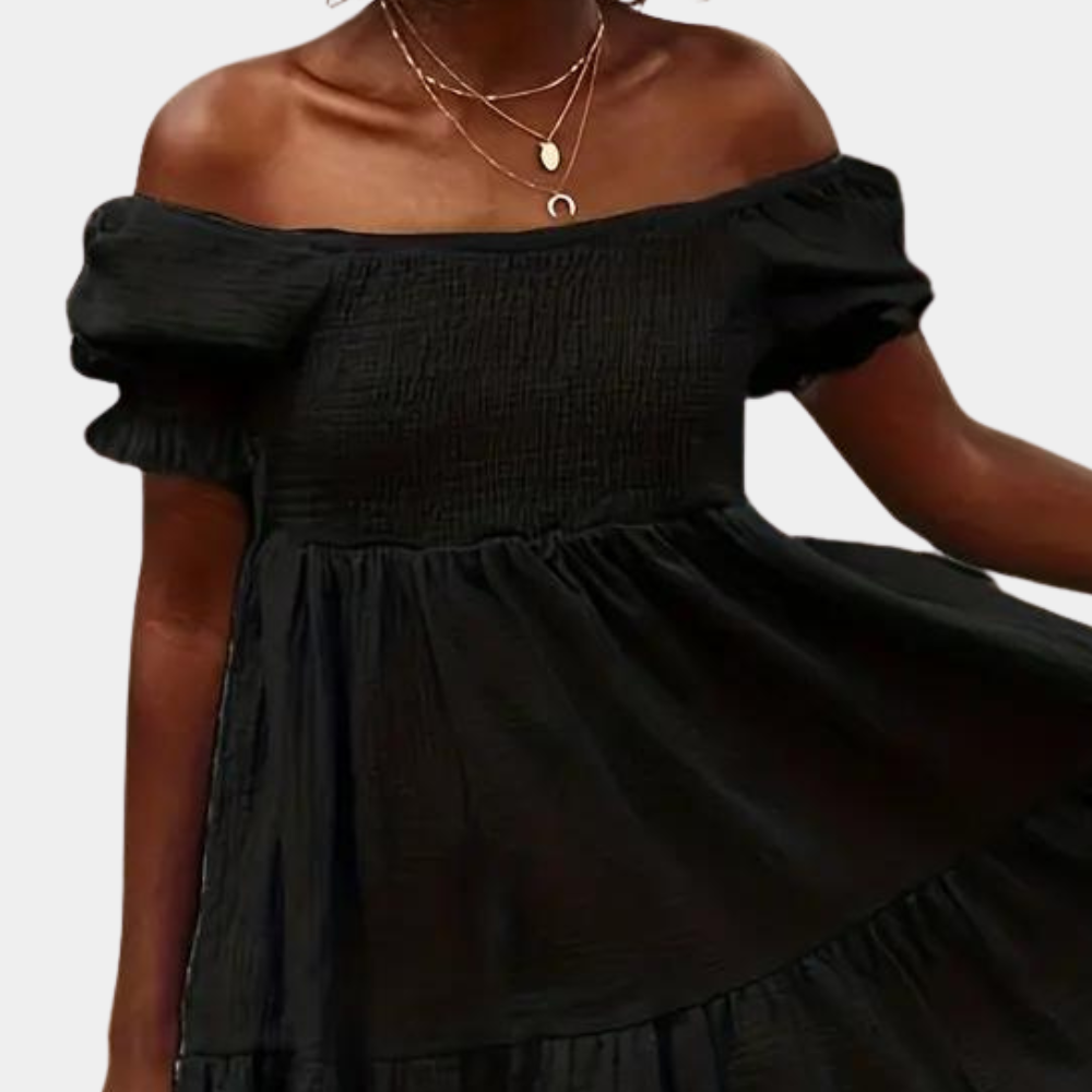 Casual off shoulder zomerjurk voor dames