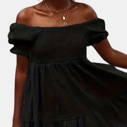 Casual off shoulder zomerjurk voor dames