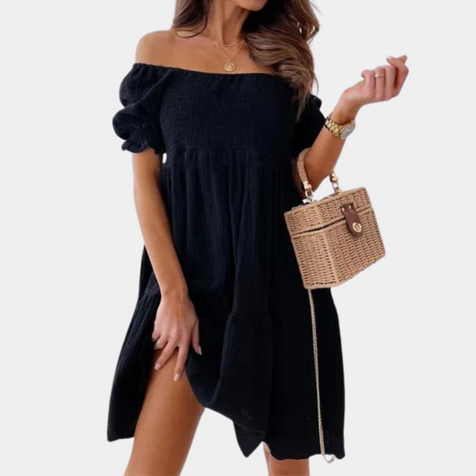 Casual off shoulder zomerjurk voor dames