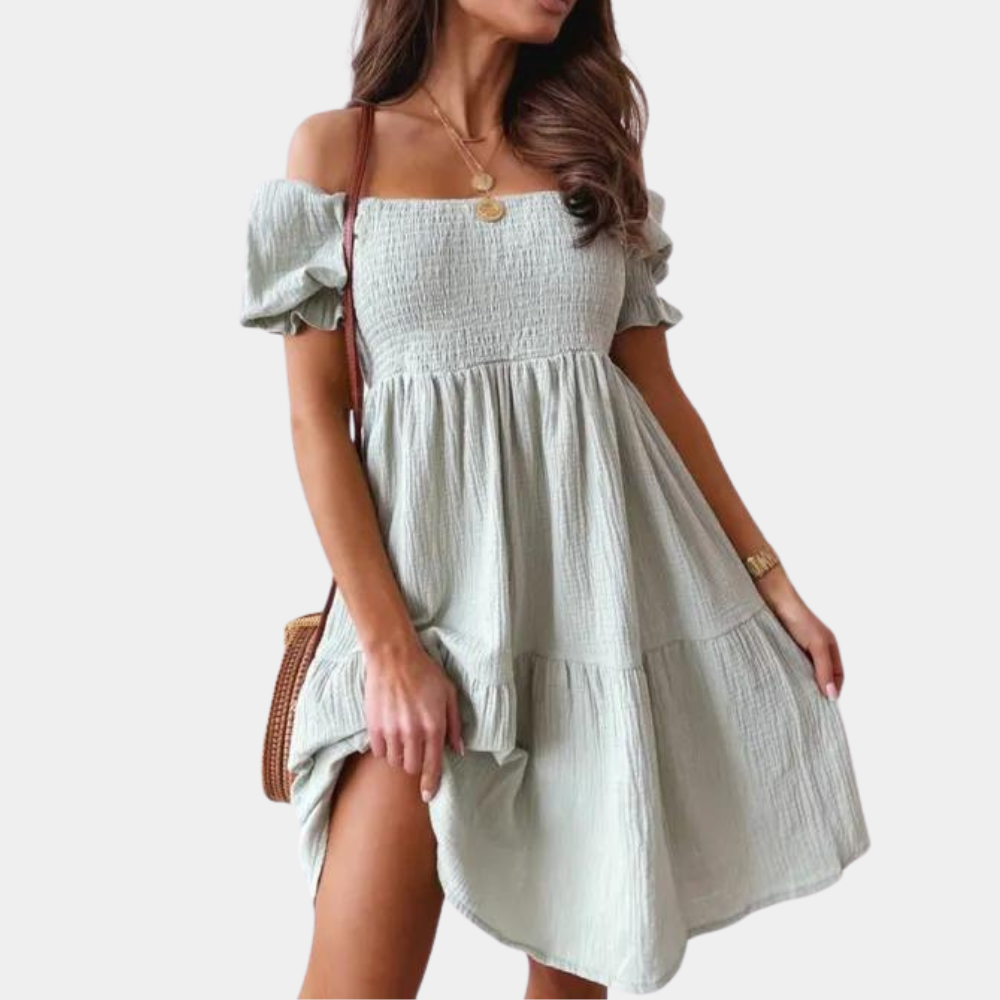 Casual off shoulder zomerjurk voor dames