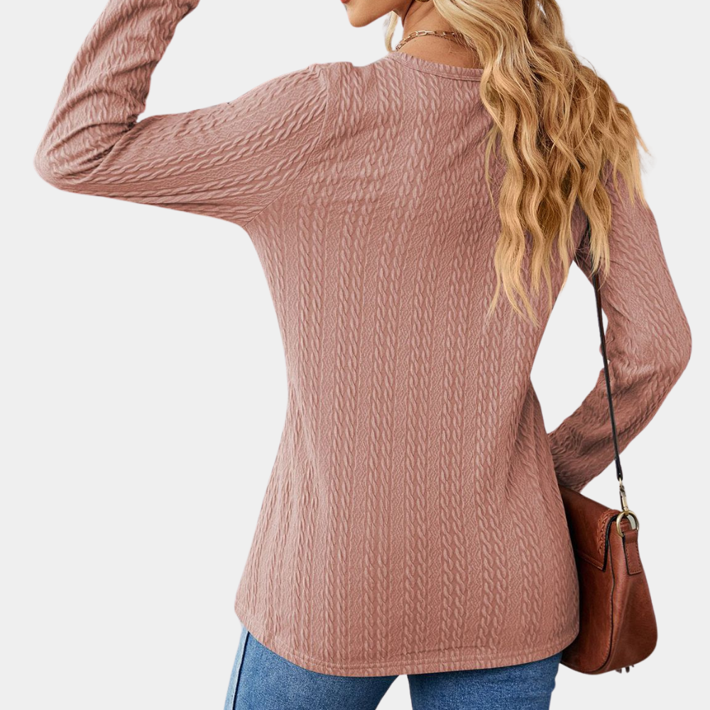 Damesshirt met lange mouwen - Luchtige Zomereditie