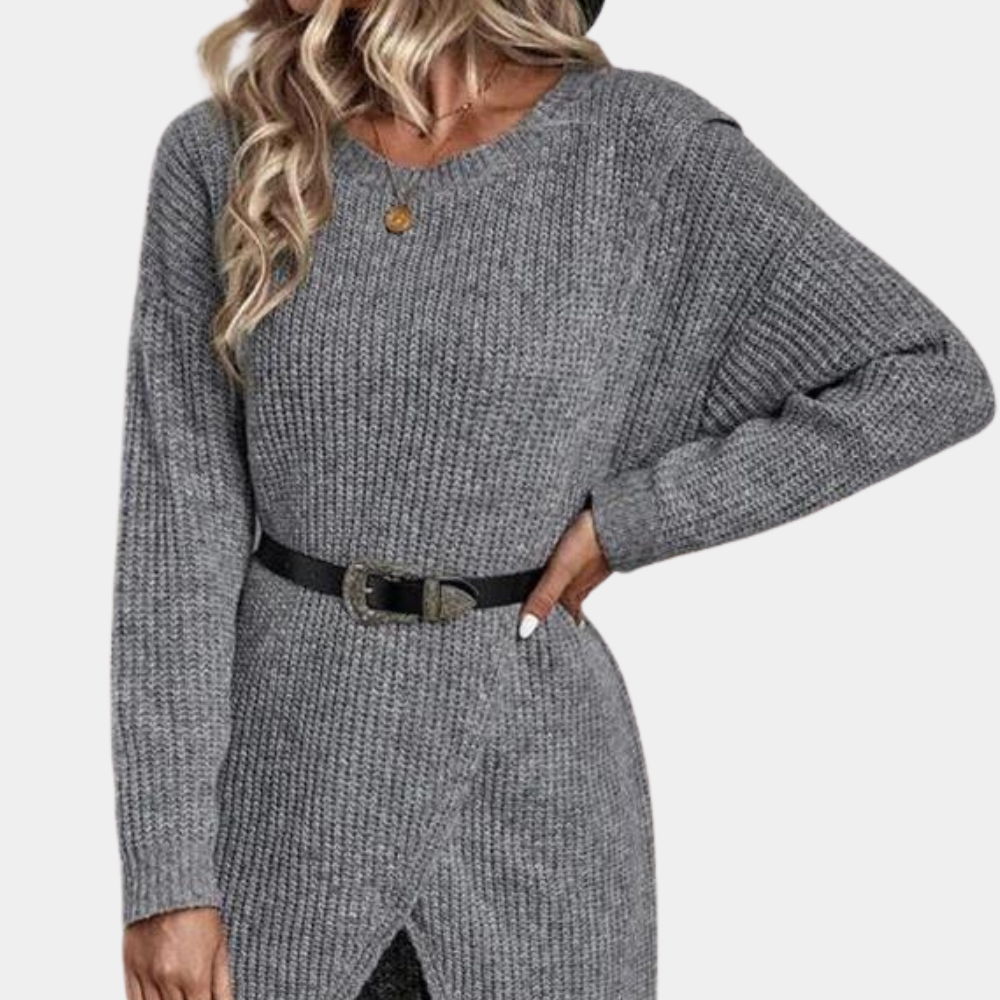 Moderne dames trui-jurk voor de zomer