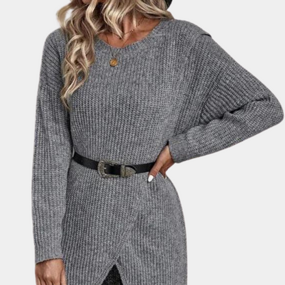 Moderne dames trui-jurk voor de zomer