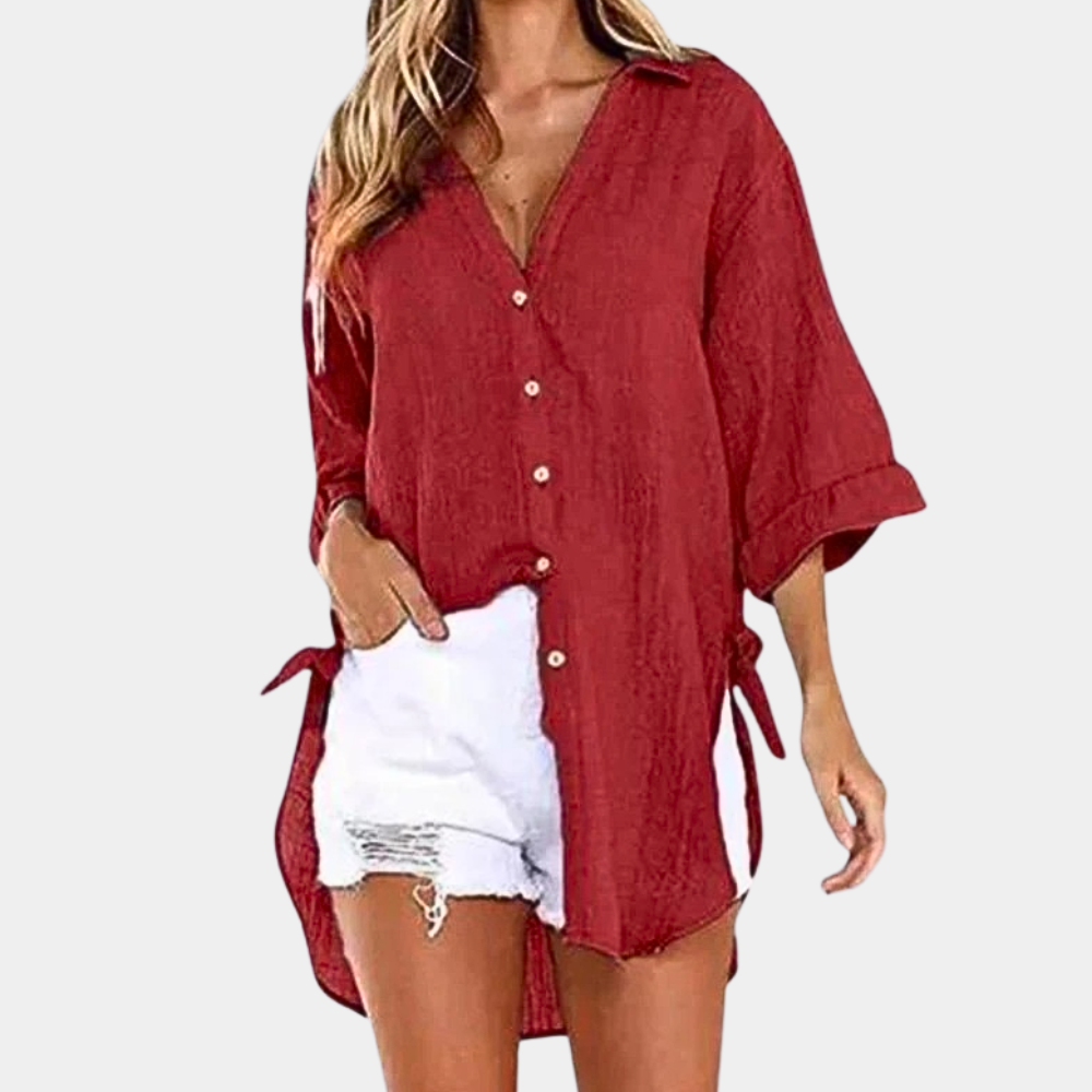 Casual en comfortabele damesblouse voor de zomer