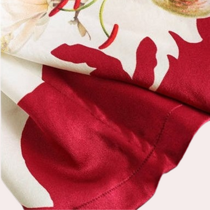 Zomerse gebloemde damesblouse