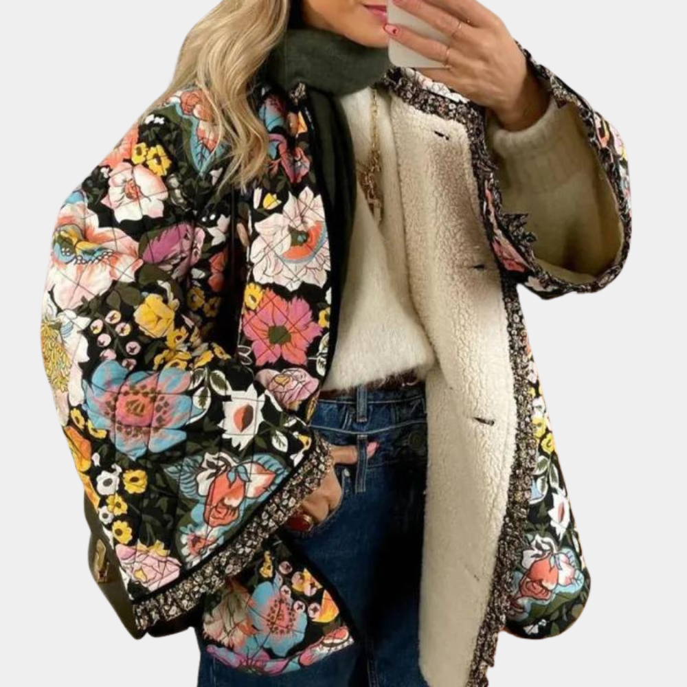 Trendy gebloemde damesjas voor de zomer
