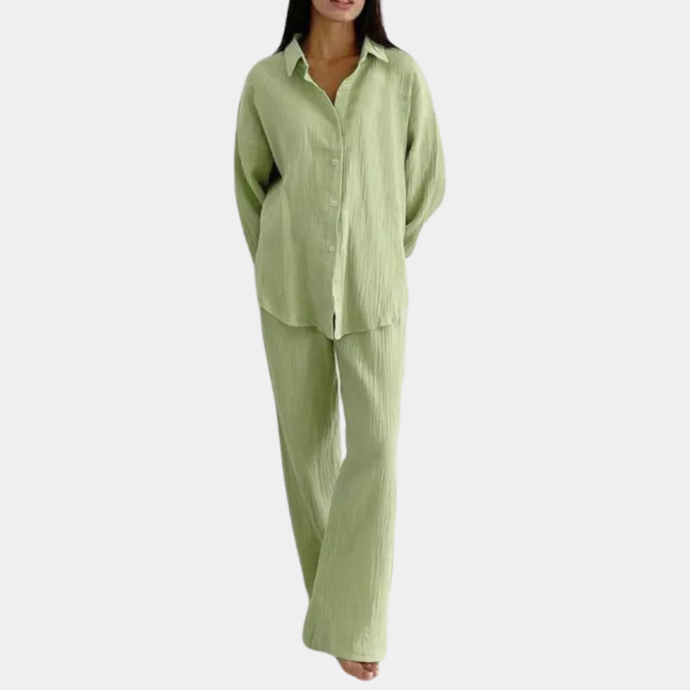 Oversized tweedelige damesset voor de zomer