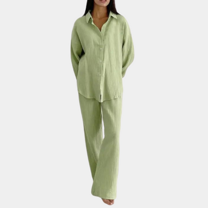 Oversized tweedelige damesset voor de zomer