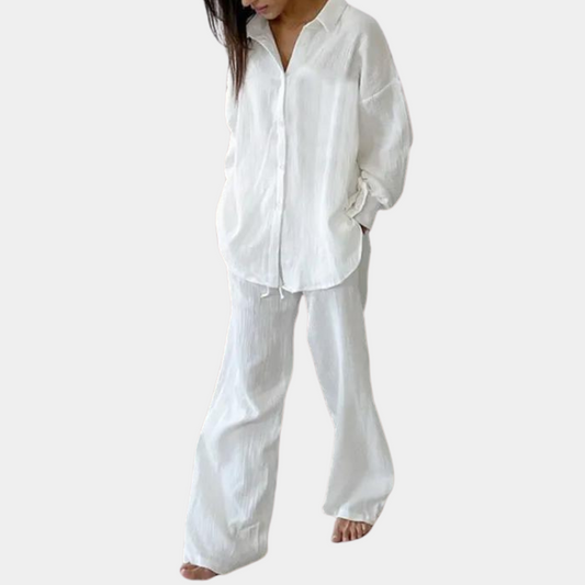 Oversized tweedelige damesset voor de zomer