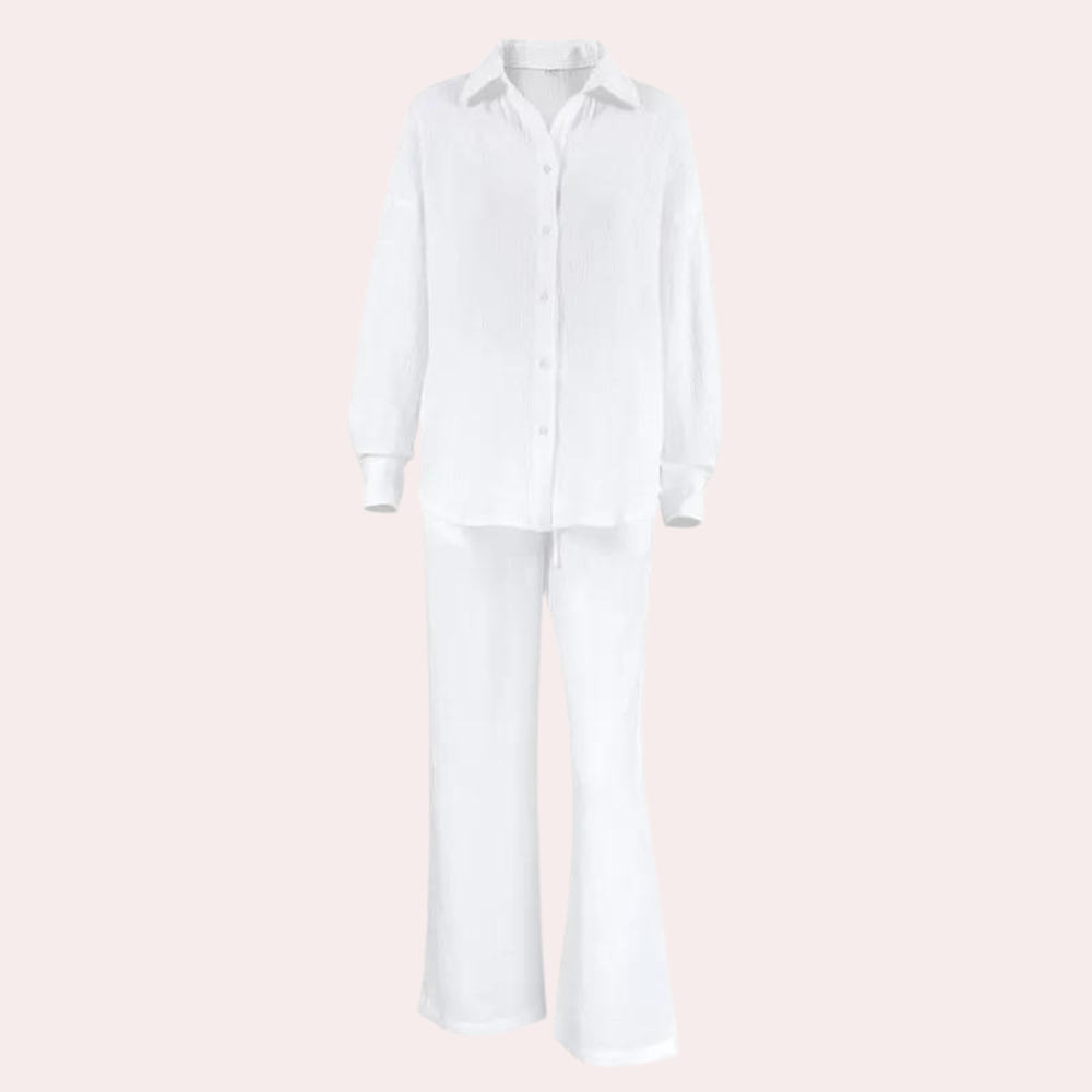 Oversized tweedelige damesset voor de zomer
